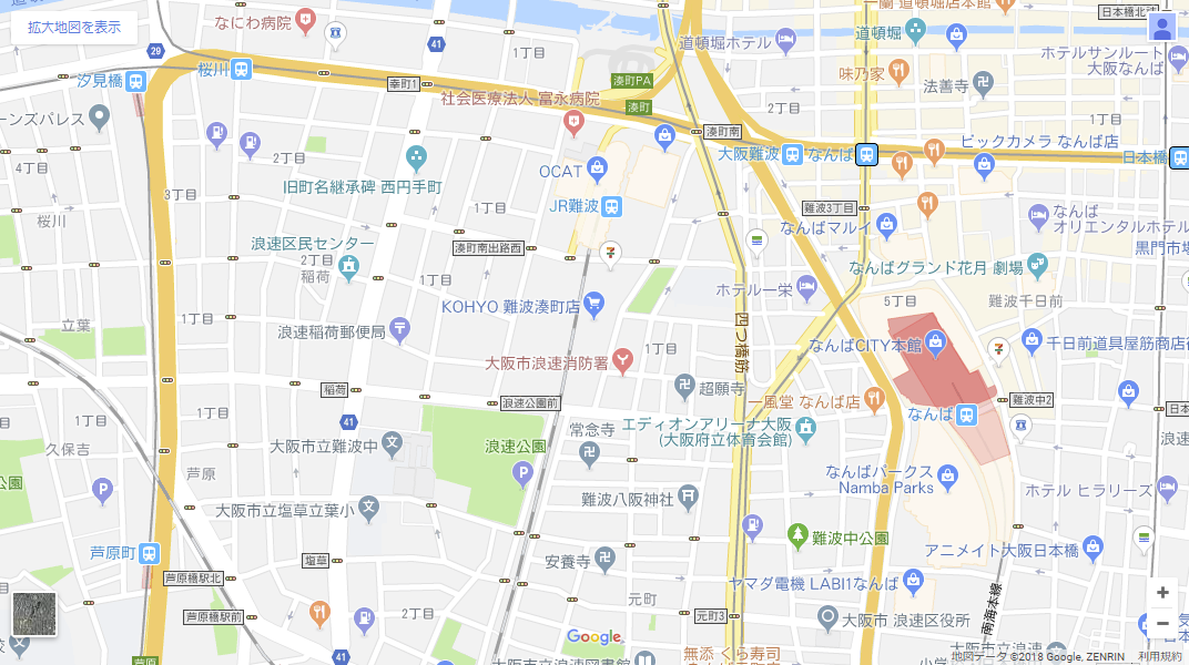 難波店マップ